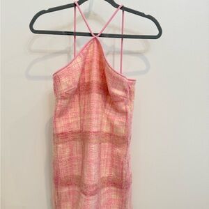 LoveShackFancy Pink Textured Dress